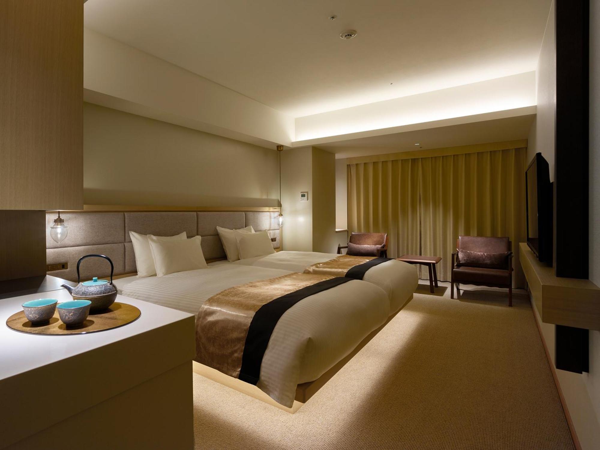 โรงแรมเดอะ เซเลสไทน์ เกียวโต กีอง ภายนอก รูปภาพ A room at the hotel
