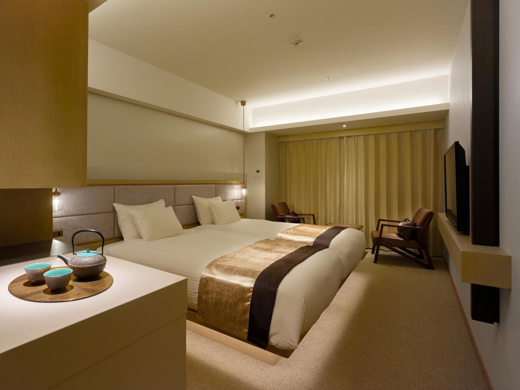 โรงแรมเดอะ เซเลสไทน์ เกียวโต กีอง ภายนอก รูปภาพ A room at the hotel